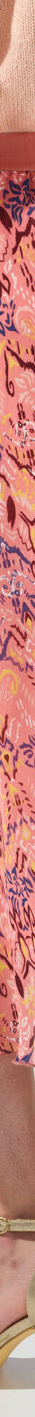 Jupe longue imprimé ikat, taille élastiquée (rose) Jupe longue imprimé ikat, taille élastiquée (rose)